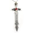 Silver Pewter GOTHIC SWORD OF JOTUN Pendant Necklace