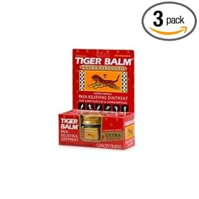 Tiger Balm Pain Relieving Ointment, Extra Strength, 0.63 Ounces (Pack of 3)