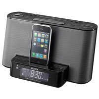 Sony ICFCS10iP Speaker Dock with Alarm Clock and Radio for iPod iPhone  Black 