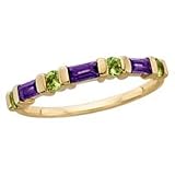 10kt. Gold, Peridot & Amethyst Fashion Ring