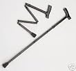 PROBASICS FOLDING CANE WITH CARRY POUCH-BLACK