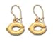 Chicago Bears Team Logo Earrings In 14kt Gold