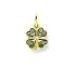 14kt Gold Irish 4-Leaf Clover Luck Pendant Charm