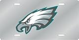 Philadelphia Eagles Laser Cut Silver License Plate