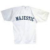 Majestic Nylon Mesh Game Football Jersey - Youth White