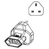 eXpansys EU 2-Pin Inlet - UK Outlet Plug