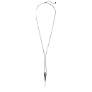 BCBGeneration Rhodium and Crystal Faceted Pave Pendant Necklace, 28"+2'' Extender