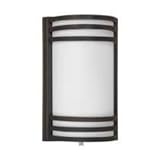 2113hw RhhL. SL160  American Fluorescent TRW213RBEC Trillium Outdoor Sconce, Half Cylinder with Triple Metal Bands, Oil Rubbed Bronze 26W