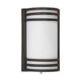 American Fluorescent TRW213RBEC Trillium Outdoor Sconce, Half Cylinder with Triple Metal... by American Fluorescent