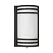 American Fluorescent TRW213RBEC Trillium Outdoor Sconce, Half Cylinder with Triple Metal Bands, Oil Rubbed Bronze 26W