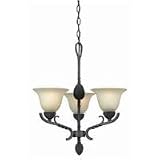 World Imports 2843-21 Outdoors In 3 Light Pinecone Pendant, Black