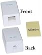 Single Blank Surface Mount Box for Keystone, White
