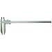 Mitutoyo 533-404 Vernier Caliper, Steel, Nib Style, Long Jaw, 0-500mm Range, +/-0.10mm Accuracy, 0.05mm Resolution