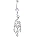 Aurora Cubic Zirconia ROYAL CHANDELIER Belly Ring