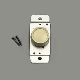 Click here to buy Leviton #L01-00705-00I Ivory 600W Push Dimmer by LEVITON MFG CO.