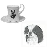Japanese Chin Cup and Saucer, Porcelain by Rosalinde