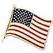 Jewelry : American Flag Charm Enameled