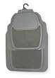 Westward 1EBA5 Floor Mat Set Of 4, Rubber And Carpet, Gry