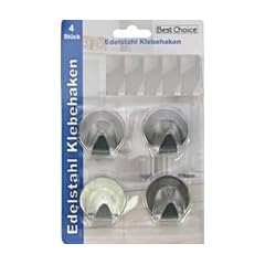 4 x Edelstahl Klebehaken rund je Durchmesser 3,5cm ODER 4 x Edelstahl Klebehaken oval je 5,3 cm hoch und 3,2 cm breit # selbstklebend