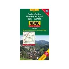 ADAC Wander- & RadKarte 01  Baden-Baden: N�rdlicher Schwarzwald 1:30.000. Unteres Murgtal, B�hl, Achern