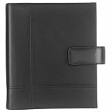 Franklin Covey 29772 Looseleaf crossroads flex leather 7-ring binder organizer, 5-1/2 x 8-1/2, black