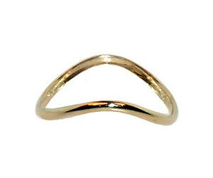 10 KT Yellow Gold Slim Plain Band 10K Thumb Ring