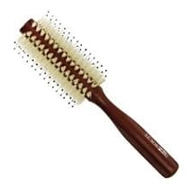 Luxor Pro Wood Handle Pure Blonde Boar Porcupine Round Brush 2" 10 Rows (Pack of 2)