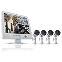 SVAT CLEARVU11 All-In-One Web Ready 4 Channel Compact H.264 DVR Security System with 15&rdquo; LCD Screen and 4 Indoor/Outdoor Night Vision Surveillance Cameras