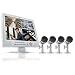 SVAT CLEARVU11 All-In-One Web Ready 4 Channel Compact H.264 DVR Security System with 15&rdquo; LCD Screen and 4 Indoor/Outdoor Night Vision Surveillance Cameras