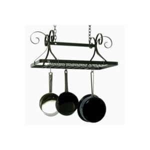 Enclume DR2-HS Decor Rectangle Pot Rack Hammered Steel