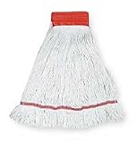 Tough Guy 1TYP5 Wet Mop, Large, White, Looped End