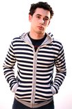 Review SCOTCH AND SODA  / FULL ZIP STRIPE NOVELTY ZIP UP HOODIE