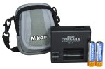 Nikon MH-71 Battery Quick Charger Kit for Coolpix L1, 2200, 3200, 4100, 4600, 5600, 7600 Digital Cameras
