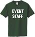 EVENT STAFF on Adult & Youth Cotton T-Shirt (in 39 colors)