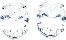White-gold Oval CZ Stud Earrings Jewelry 10x8mm White-gold Oval CZ Stud Earrings Jewelry 10x8mm