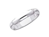 Ladies 4mm Wedding Band in 14K White Gold