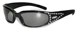 SUNGLASSES MARILYN 3 UV400 DESIGNER EYEWEAR SMOKE LENSES VENTED EVA FOAM GREAT FOR MOTORCYCLING