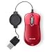 Belkin Retractable Travel Mouse Optical - USB - Jetset Red
