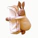 Sckoon Organic Cotton Fat Rabbit Doll & Snuggle Blanket