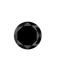 1.60 Cts of 6.84-6.74x5.28 mm Round Brilliant AA Loose Black Diamond {DIAMOND APPRAISAL INCLUDED}
