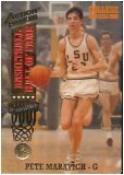 1993 Action Packed Pete Maravich Hall of Fame Basketball Card In Protective Display Case!