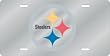 Pittsburgh Steelers Laser Cut Silver License Plate - SET OF 6 - Sports Merchandise
