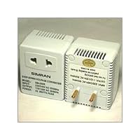 Simran SM-250R Step Down Voltage Converter 50 Watts for Foreign Travel with Fuse Protection