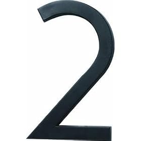 Hy-Ko Products Co Fm-6/2 Floating Mount House Number 6" Black # 2