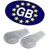 HEADLAMP BEAM DEFLECTORS ADAPTORS + MAGNETIC GB PLATE