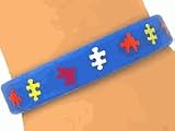 Connecting the Pieces" Autism Awareness Wristband Adult Size