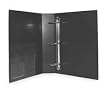 Dakota Designs 2LKE3 View Binder, D-Ring, 2 In, PP, Blk, PK6