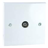 1 Gang Flush Coax Socket