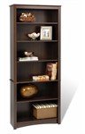 Prepac Espresso 77 Bookcase - 6 Shelves - EDL-3277