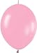 Mayflower Balloons 29998 6 Inch Link-O-Loon Fashion Bubblegum Pink Pack Of 100